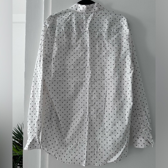 INC International Concepts Slim Fit Mini Skull Button-down Shirt - Picture 3 of 5